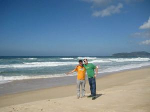Dave and Cristian in Florianopolis, Brazil.